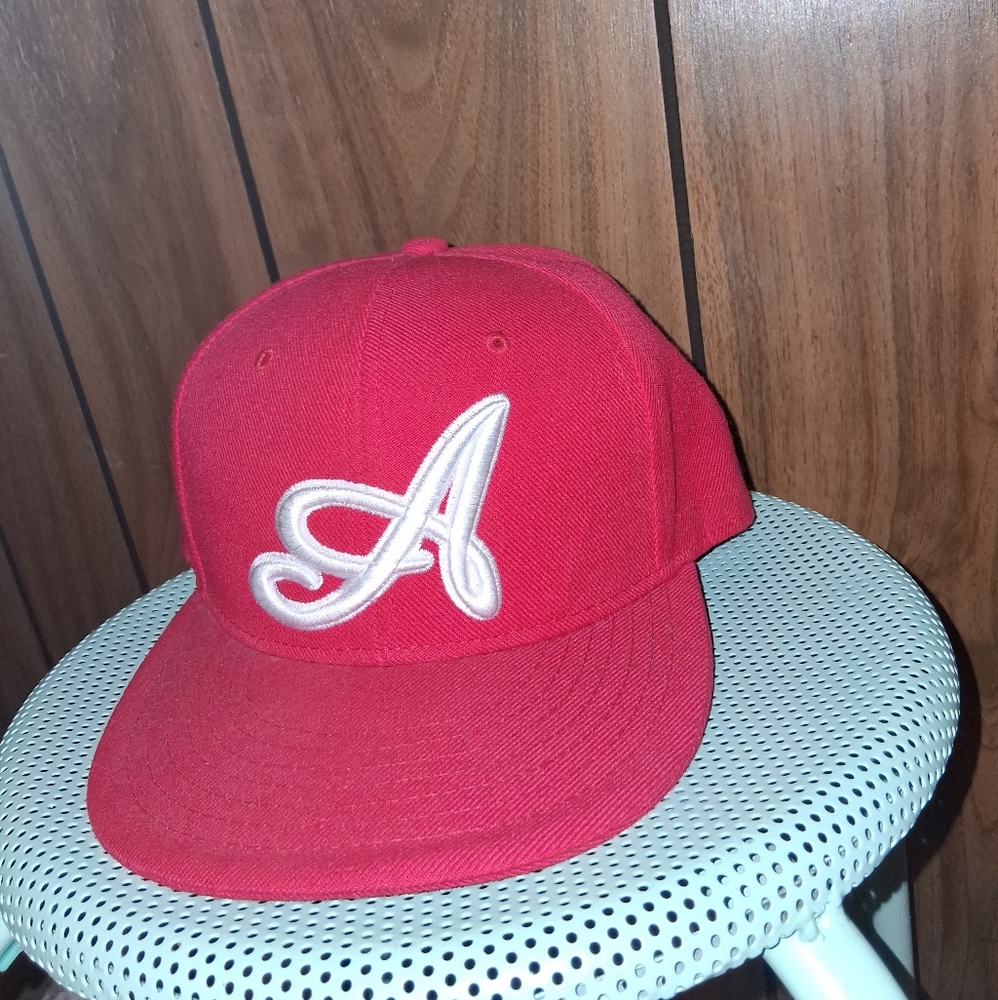Red  "A" Embroidered Cap/Hat– Pit Bull Brand, Size Medium